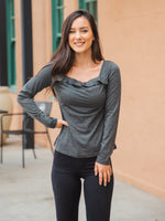 The Paisley Top - Charcoal