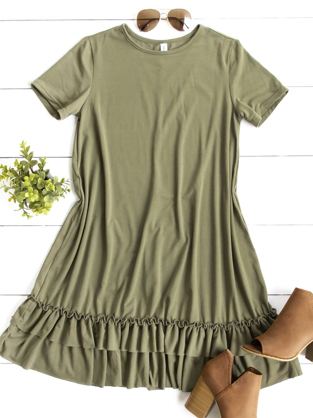 Jesse Dress - Olive Medium / Olive Green Jesse Dress - Olive Medium / Olive Green