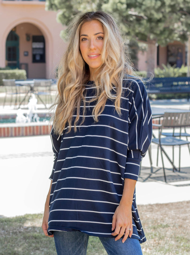 Oversized Stripe Renee Top