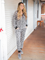 The Sterling Pajama Sets - Gray Leopard