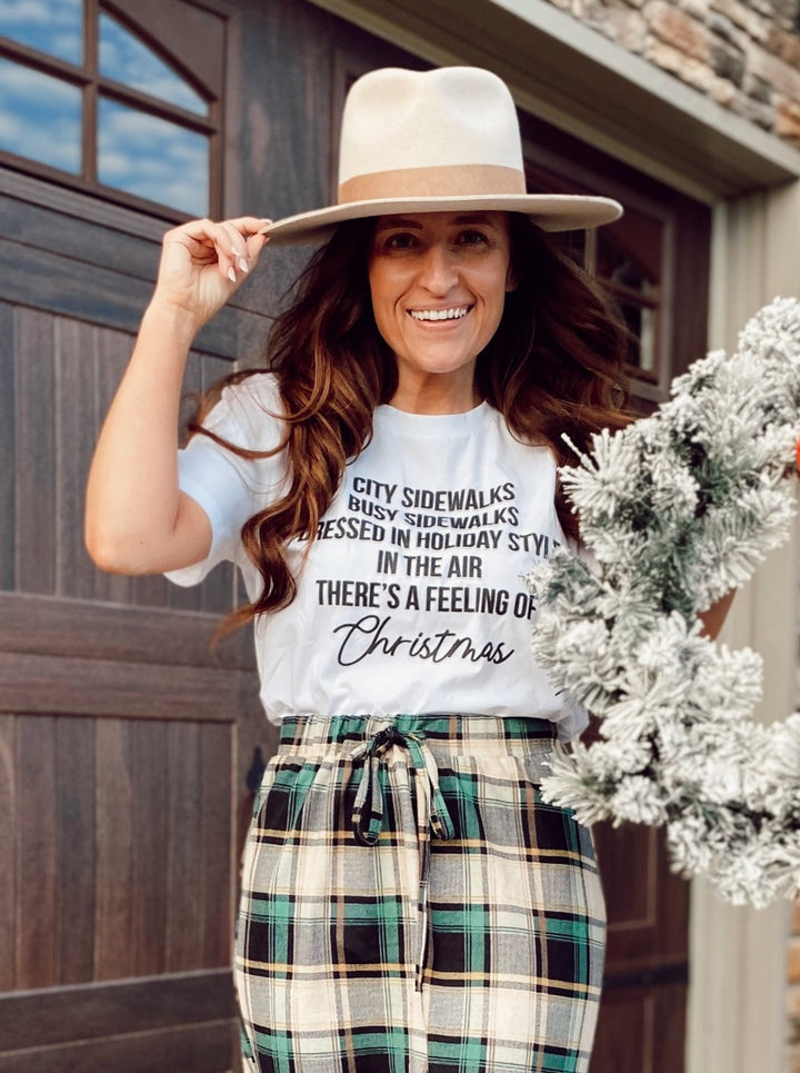 Feeling of Christmas Graphic Tee - @savvyskirtgirl