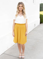 The Tracie Skirt - Mustard