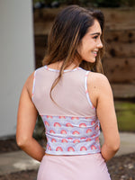 Jess Swim Top - Pink Rainbow