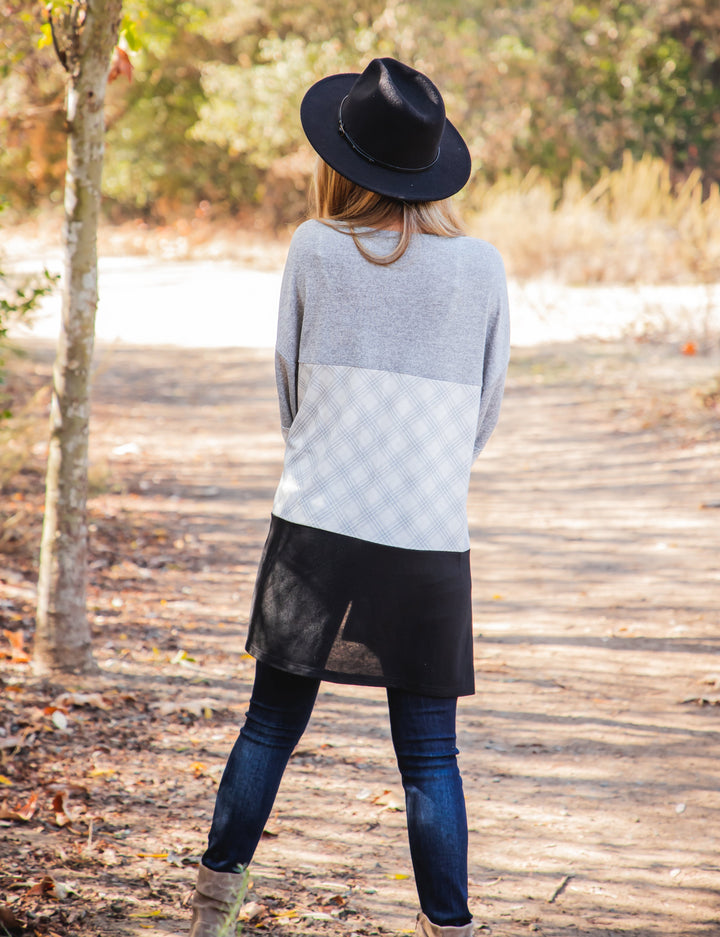 Multi-color Colorblock Tatum Cardigan