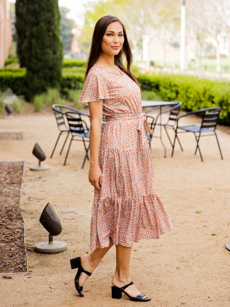 Stevie Dress - Clay Floral