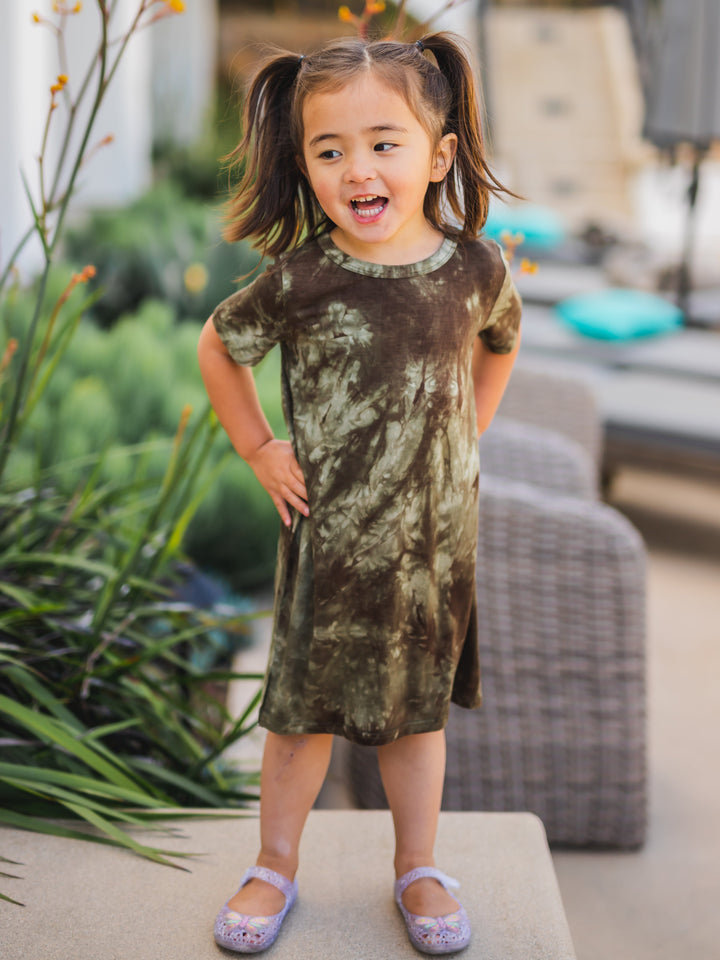 Girls Tie Dye T-Shirt Dress - Stylish and Comfortable XL