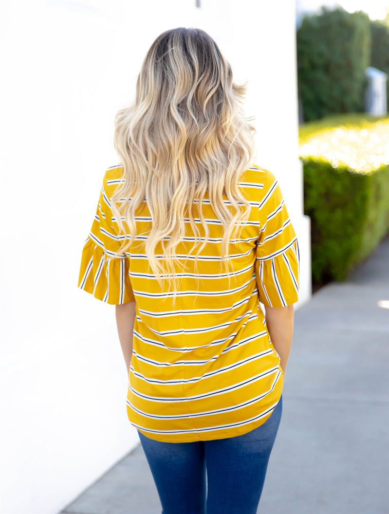 The Aleigha Top - Mustard