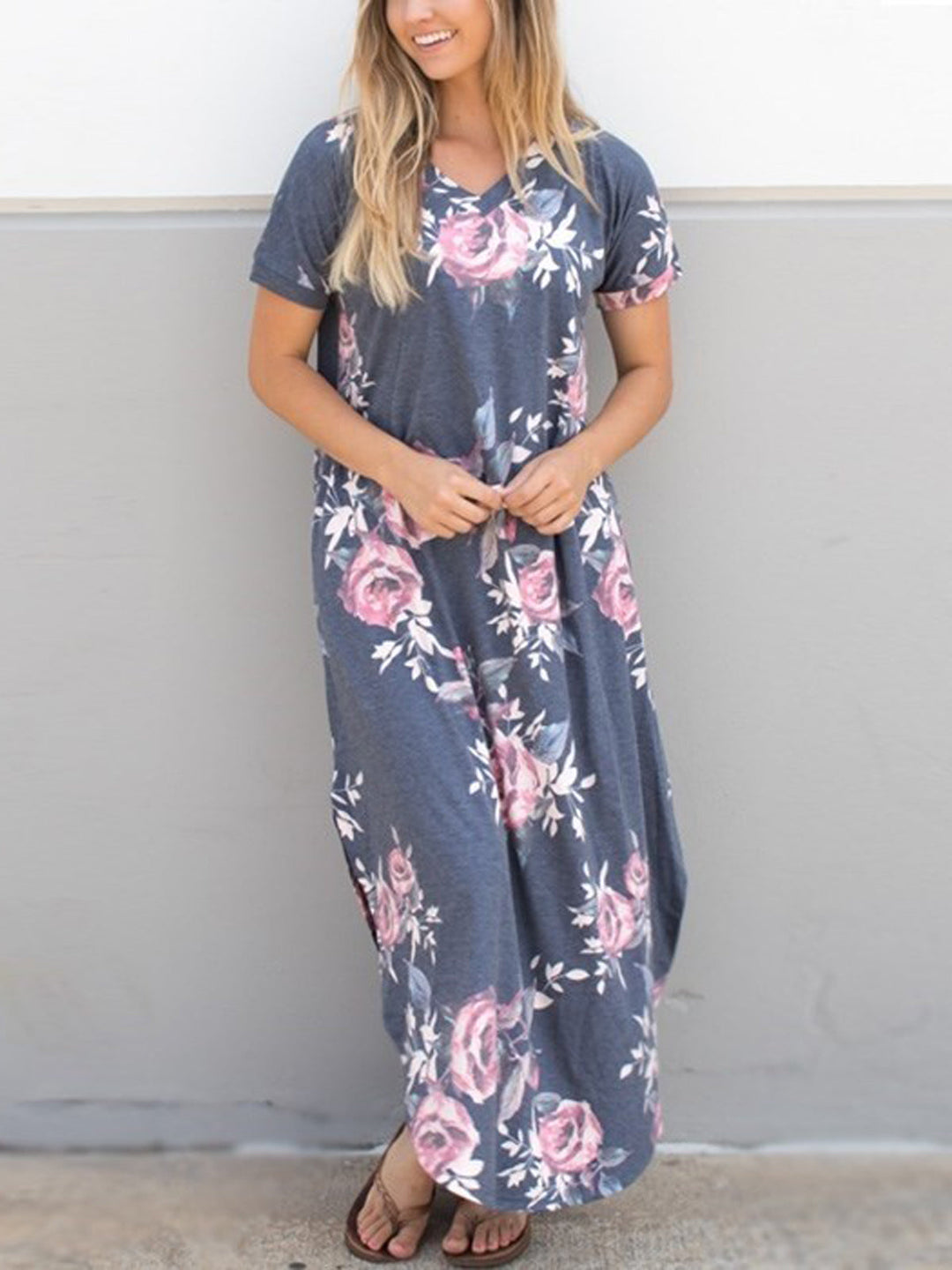 Vintage Floral Relaxed Maxi