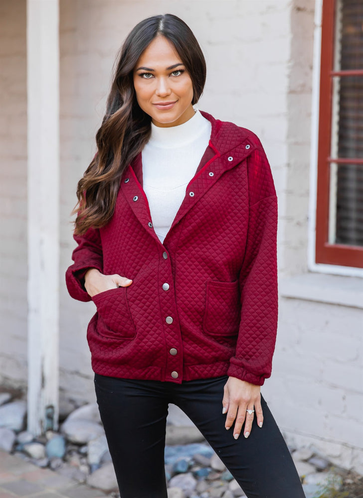 Hollie Quilted Jacket - Red