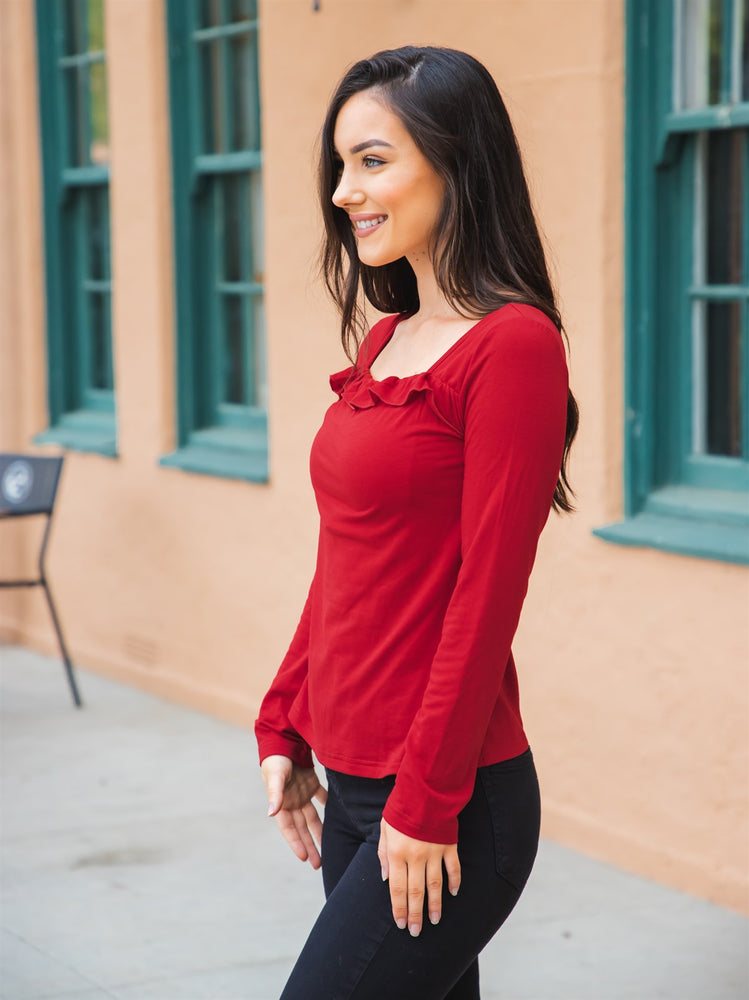 The Paisley Top - Cranberry