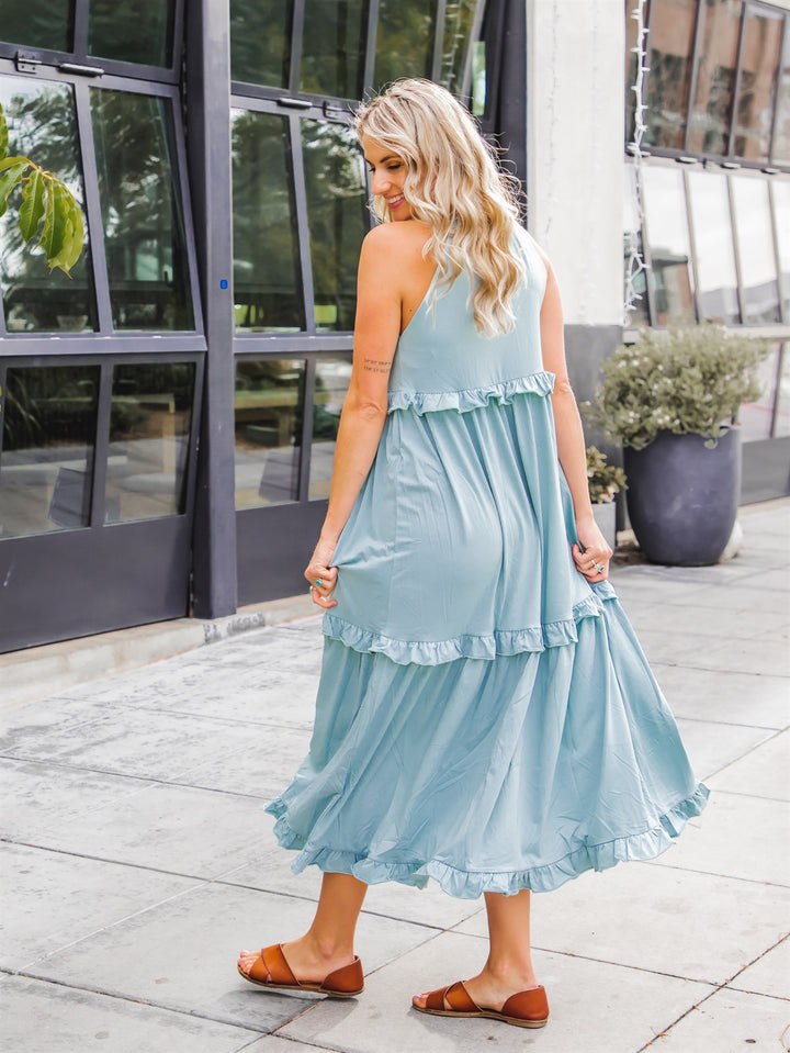 Emmalee Dress - Slate Blue