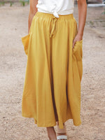 The Olive Pocket Skirt - Yellow