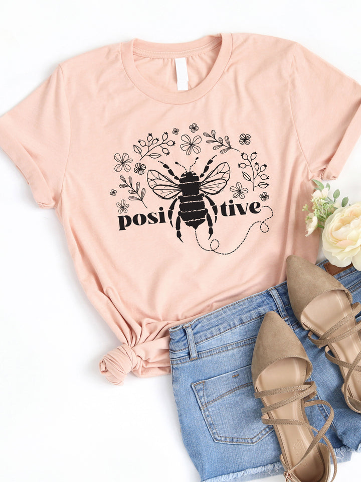 Bee Positive Graphic Tee