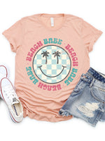 Beach Babe Smiley Face Graphic Tee