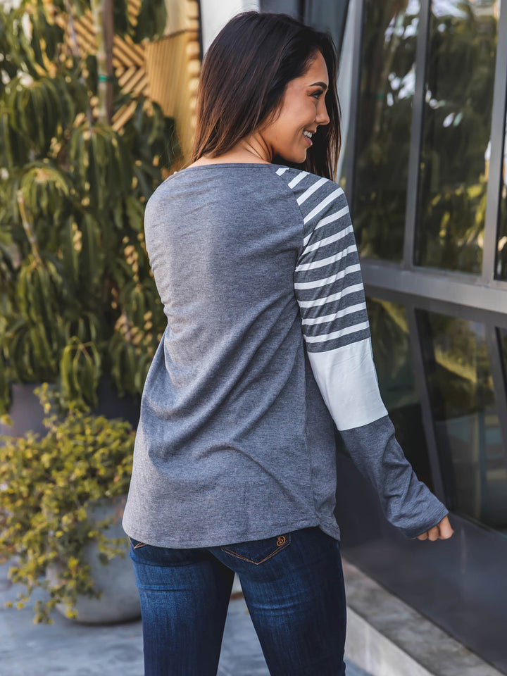 The Christy Top - Charcoal