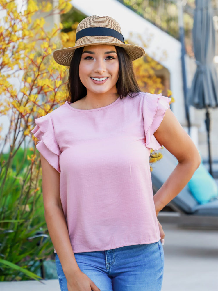 The Deandra Top - Pink