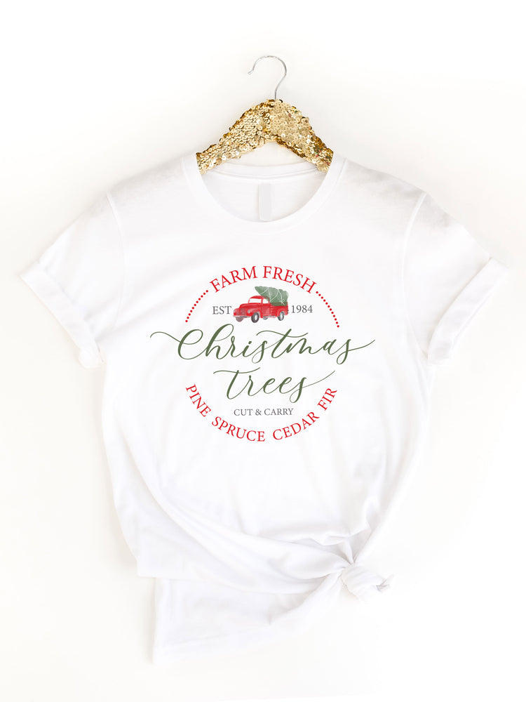 Farm Fresh Christmas Trees Graphic Tee