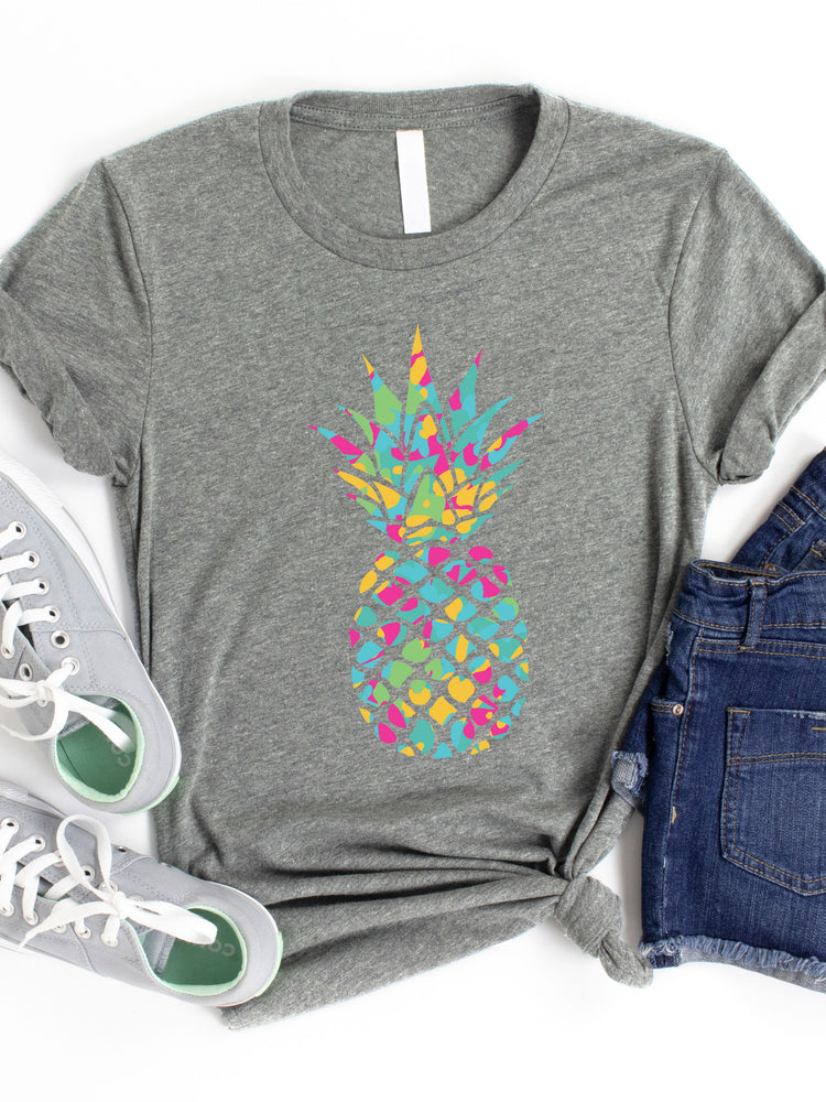 Colorful Pineapple Graphic Tee