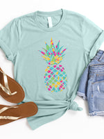 Colorful Pineapple Graphic Tee
