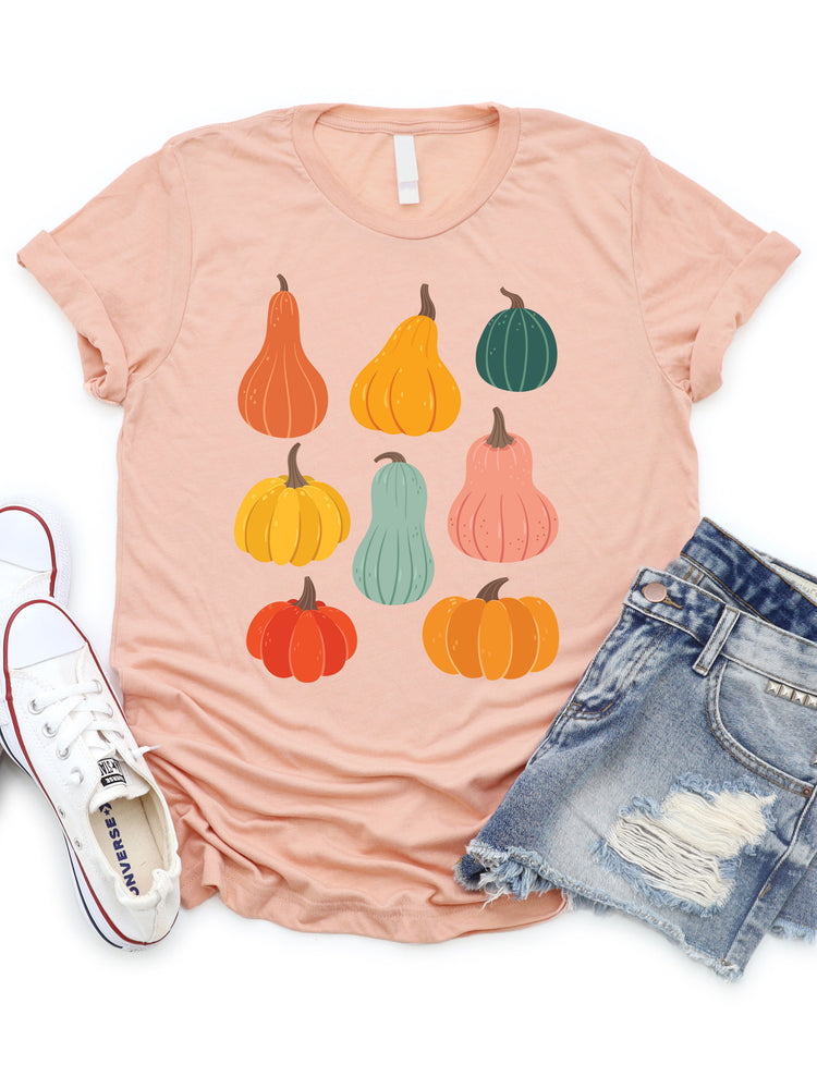 Colorful Pumpkin Graphic Tee