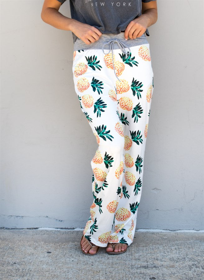 Pineapple Wide Leg Lounger - Tickled Teal LLC
