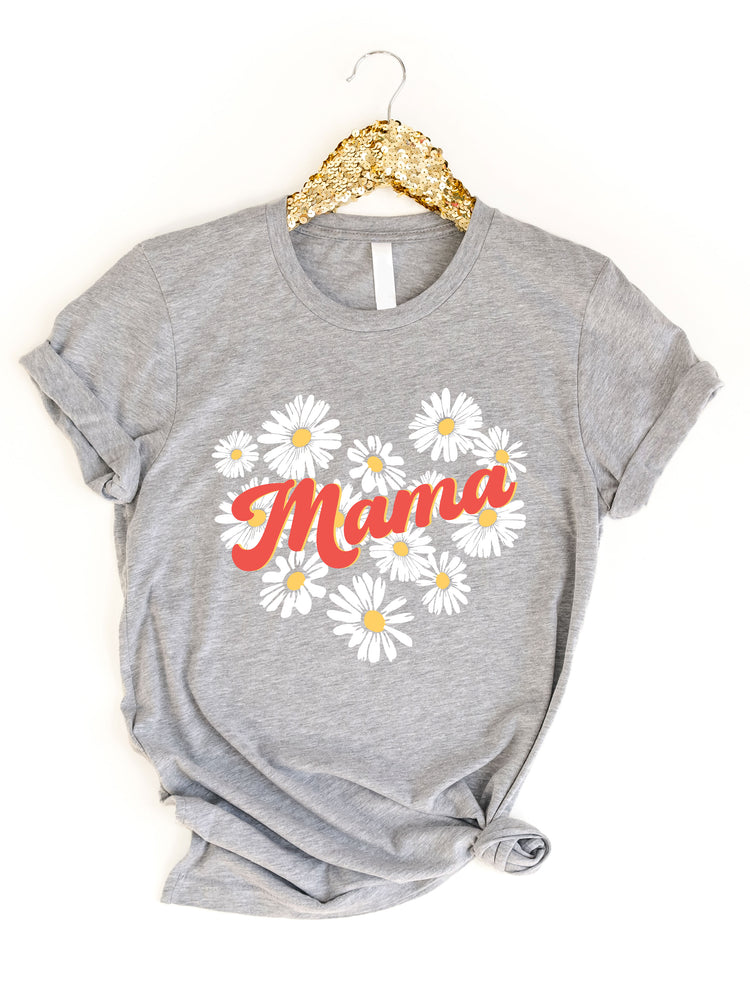 Floral Mama Heart Graphic Tee