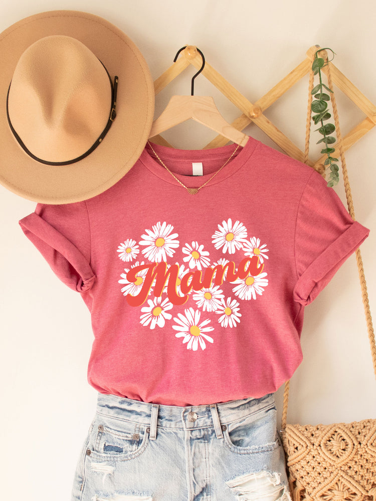 Floral Mama Heart Graphic Tee