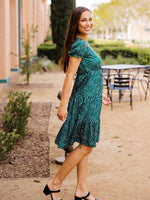 Sarah Dress - Green Dot