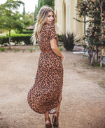 Relaxed Maxi Dress - Brown Leopard