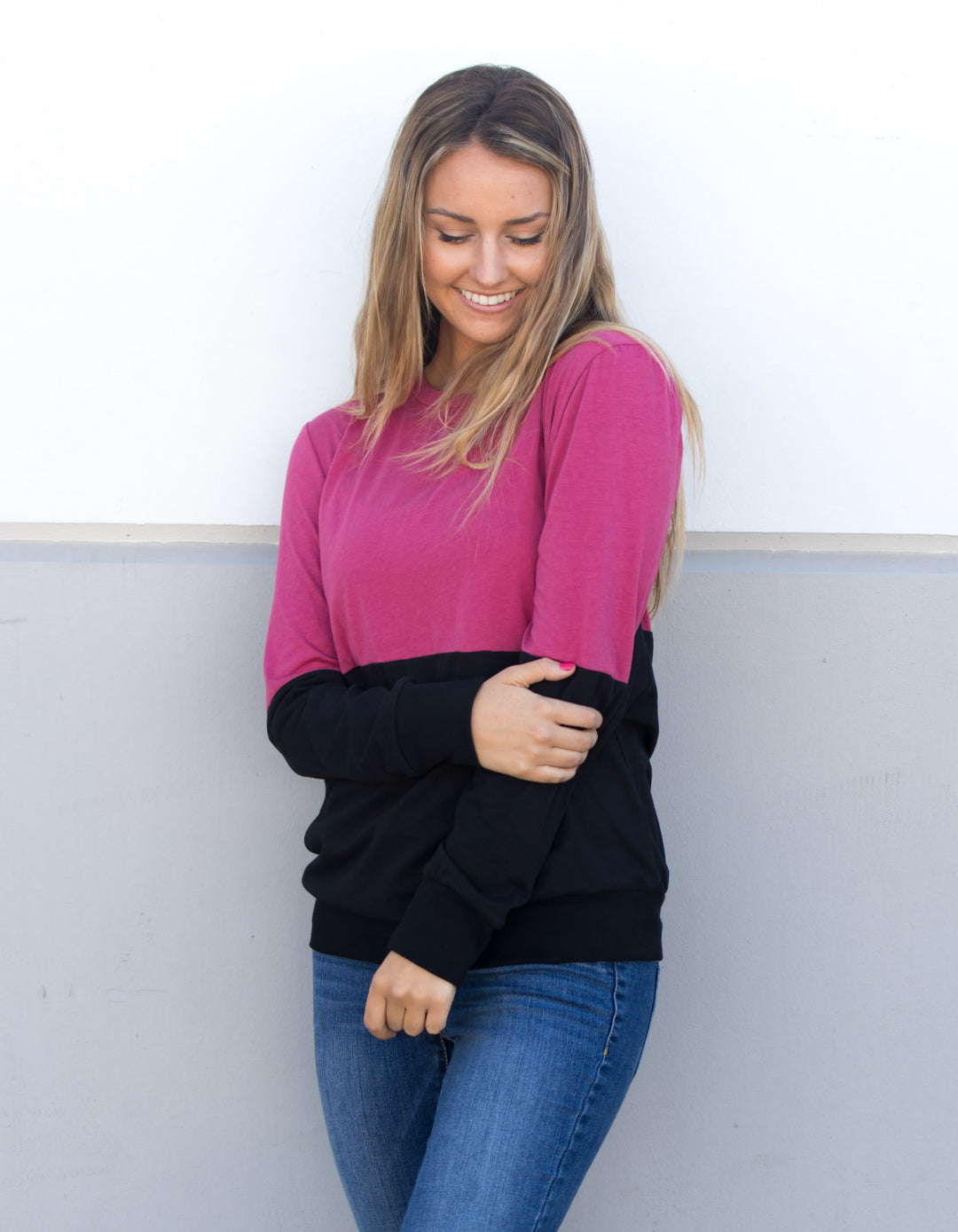 Colorblock Pullover - Tickled Teal LLC