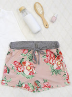 Floral Lounge Shorts - Pink