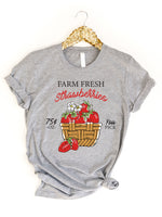 Farm Fresh Strawberries Graphic Tee