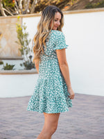 Eleanora Dress - Aqua Cheetah