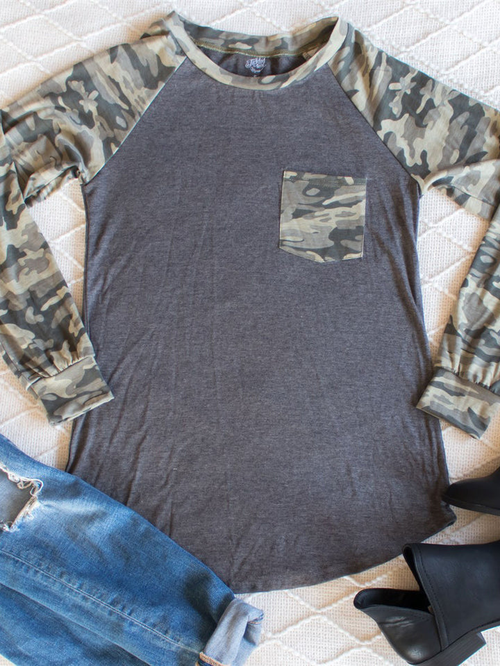 Pocket Camo Raglan