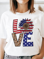 Patriotic Love Graphic Tee