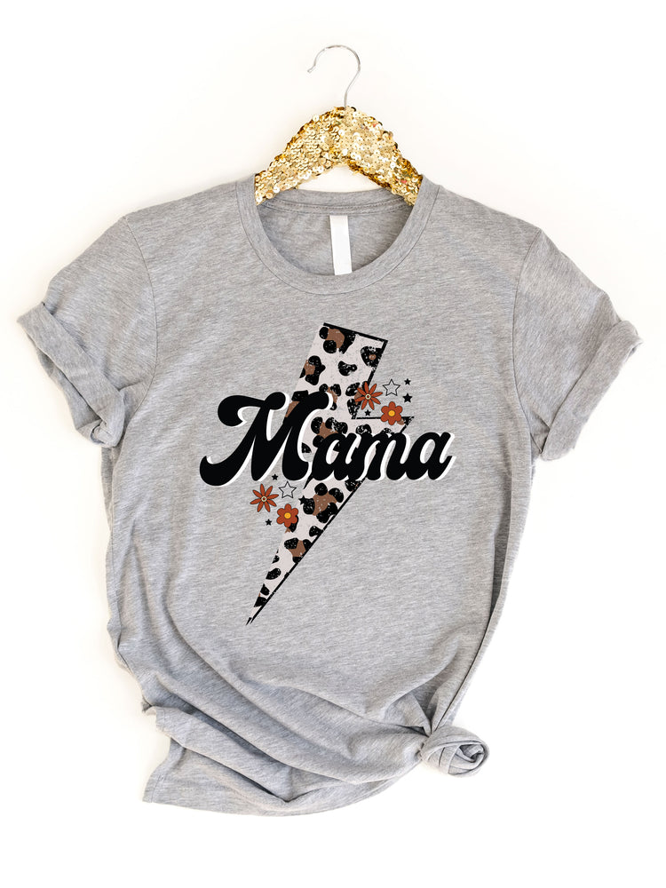 Mama Lightning Bolt Graphic Tee