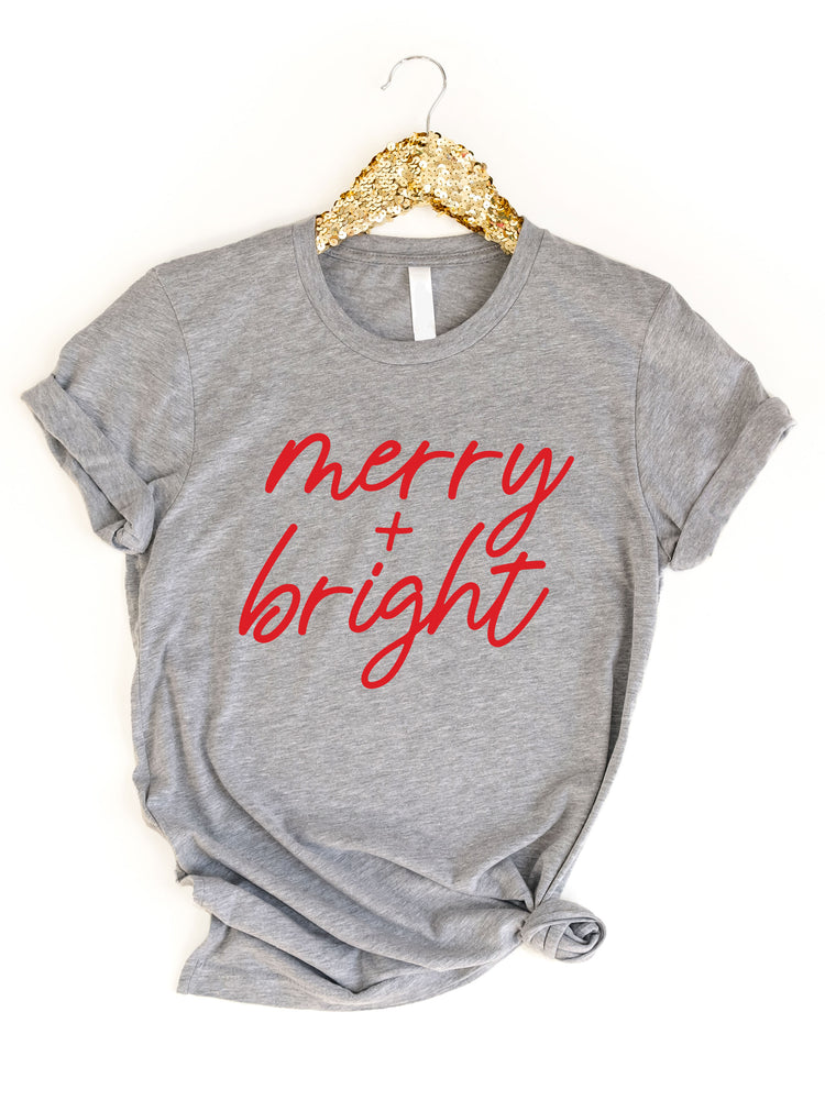 Merry + Bright Graphic Tee - @savvyskirtgirl