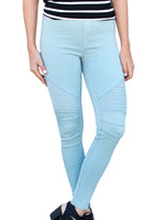 Moto Jegging - Sky Blue - Tickled Teal LLC