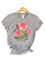 Pink Floral Graphic Tee