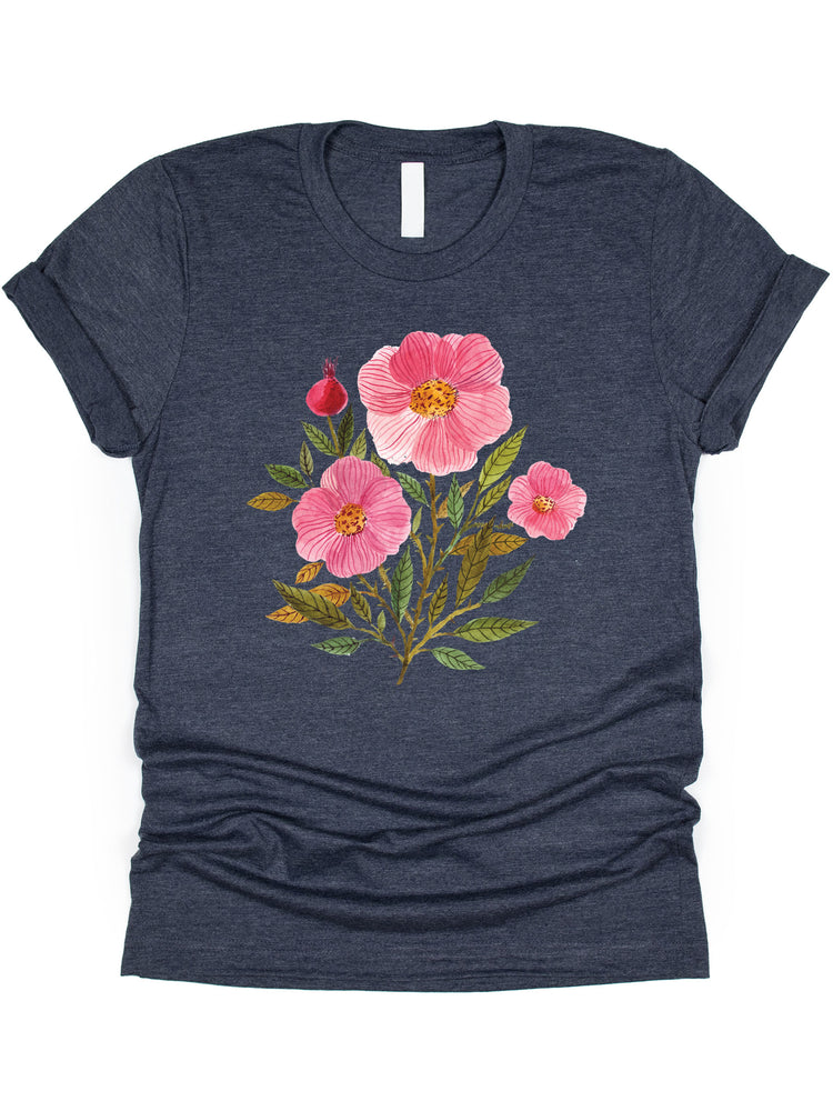Pink Floral Graphic Tee