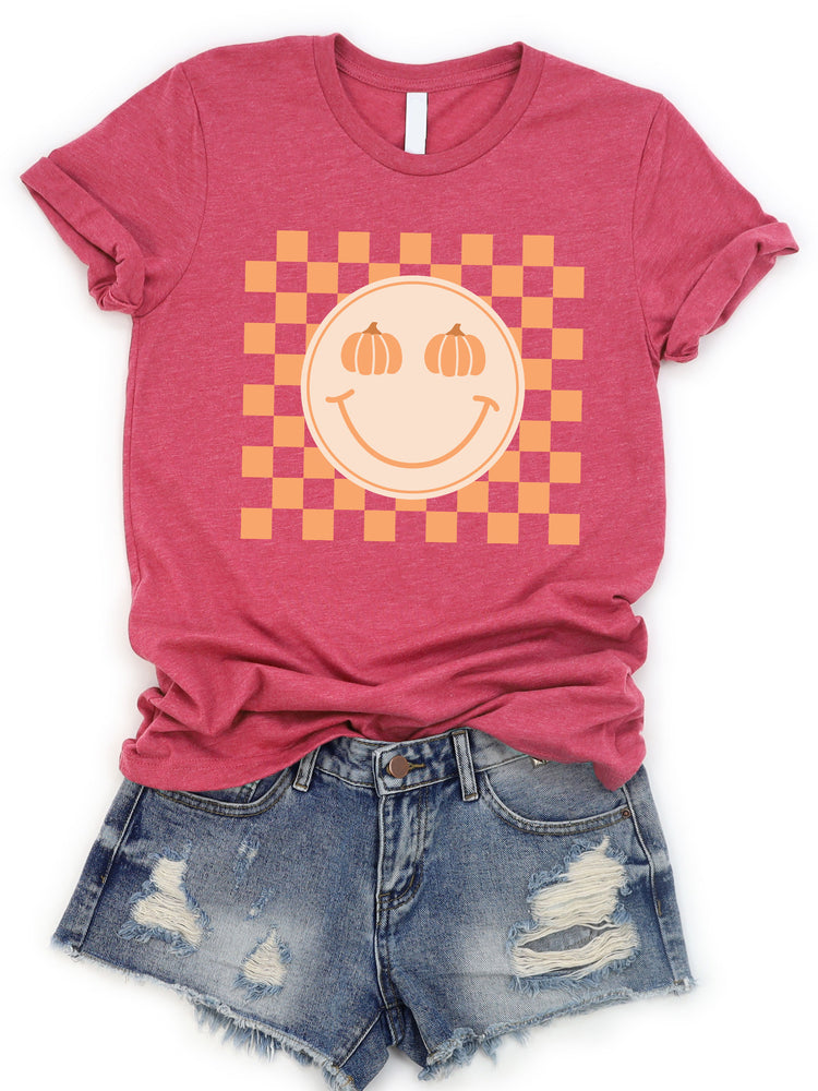 Pumpkin Smiley Face Graphic Tee