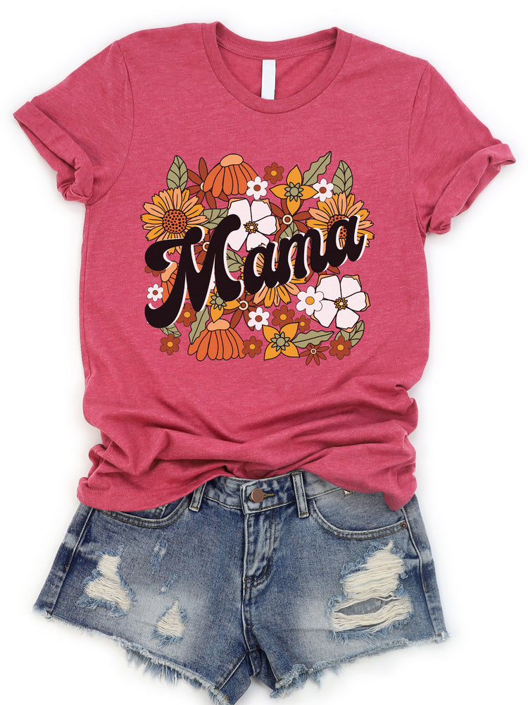 Vintage Floral Mama Graphic Tee