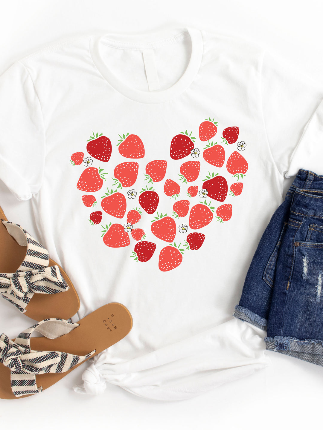 Strawberry Heart Graphic Tee